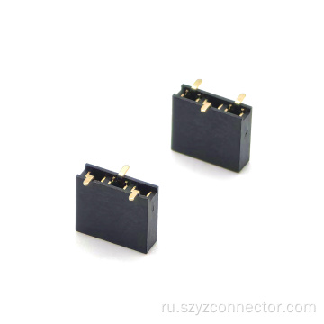 Однорядный SMT PA6T с гнездовым разъемом 2,54 мм